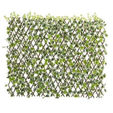 NEARLY NATURALS 39 in. English Ivy Expandable Fence & Waterproof 4255